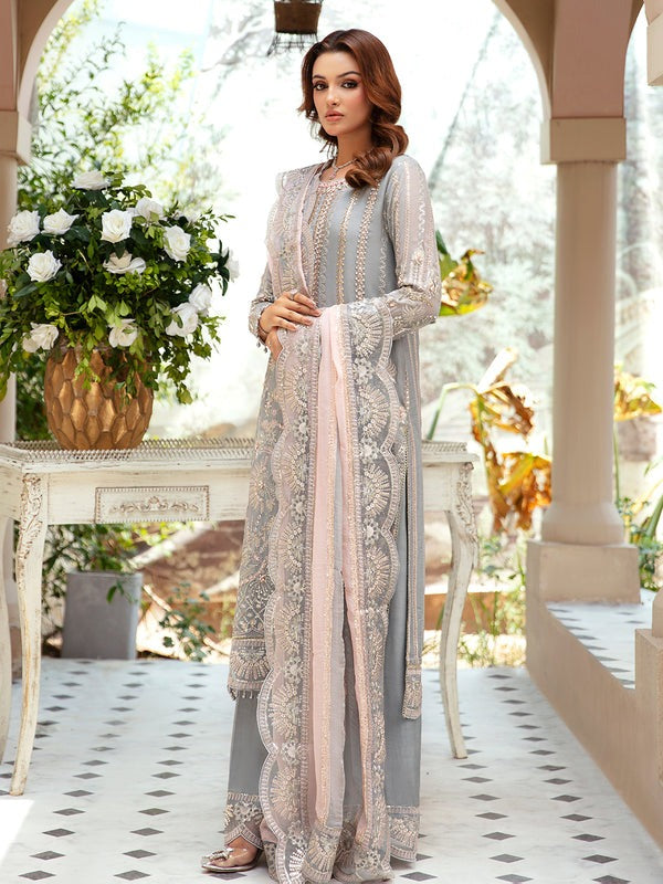 3 Piece Suit - Grey Chiffon