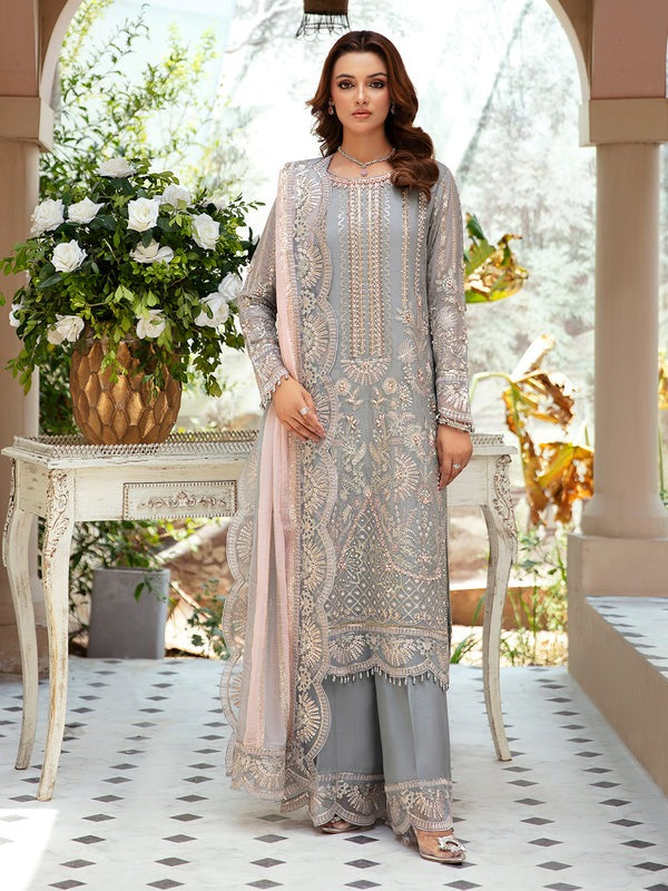 3 Piece Suit - Grey Chiffon