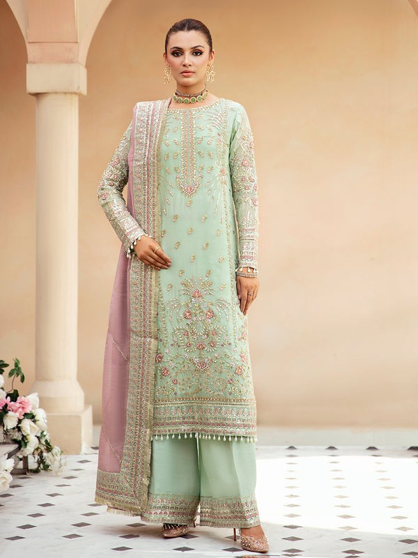 Trendy Premium 3-Piece Suit: Elegant Chiffon Ensemble