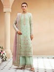 Trendy Premium 3-Piece Suit: Elegant Chiffon Ensemble