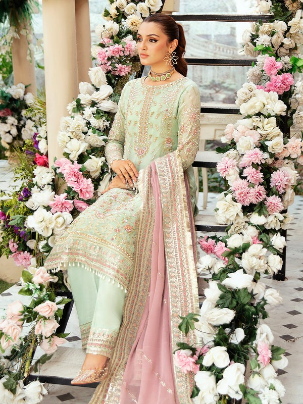 Trendy Premium 3-Piece Suit: Elegant Chiffon Ensemble