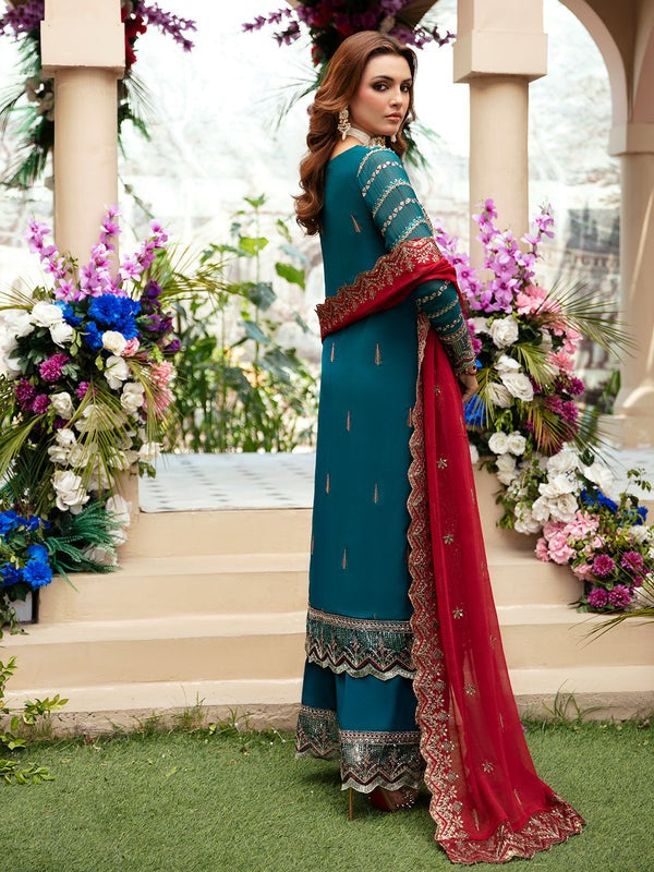 Zinc Embroidered Chiffon Suit