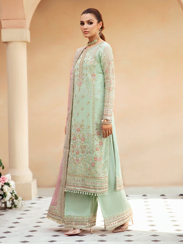 Trendy Premium 3-Piece Suit: Elegant Chiffon Ensemble