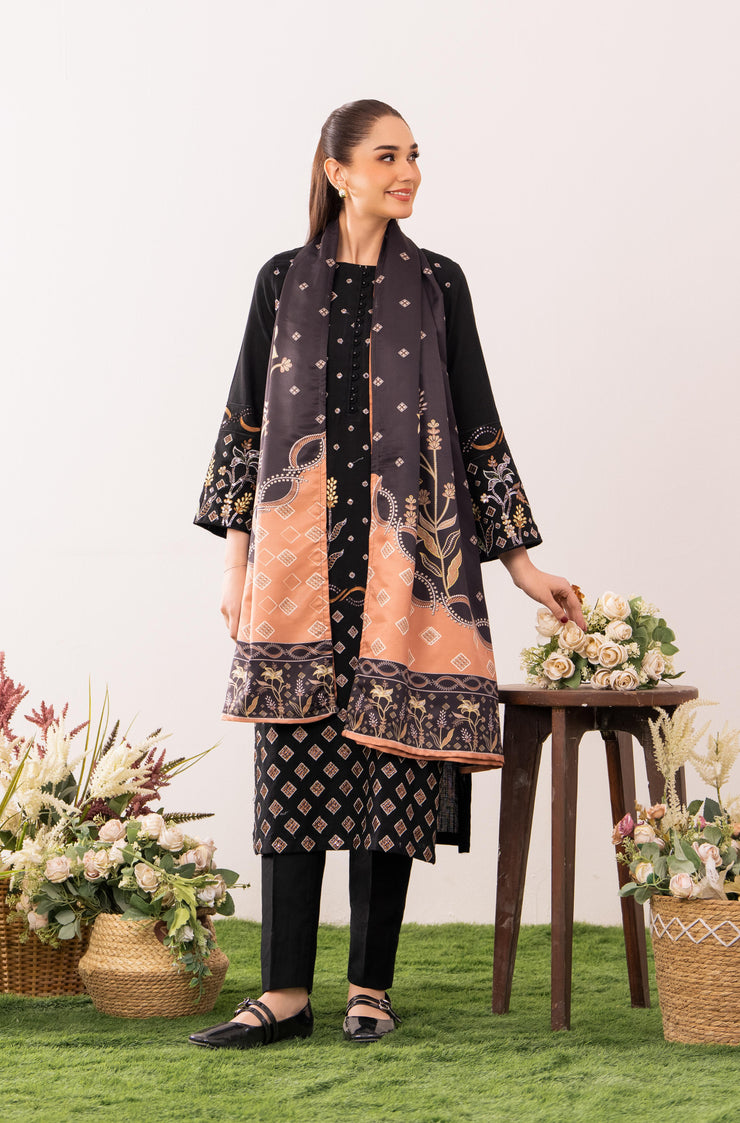 Sophisticated Black Lawn 3-Piece Suit