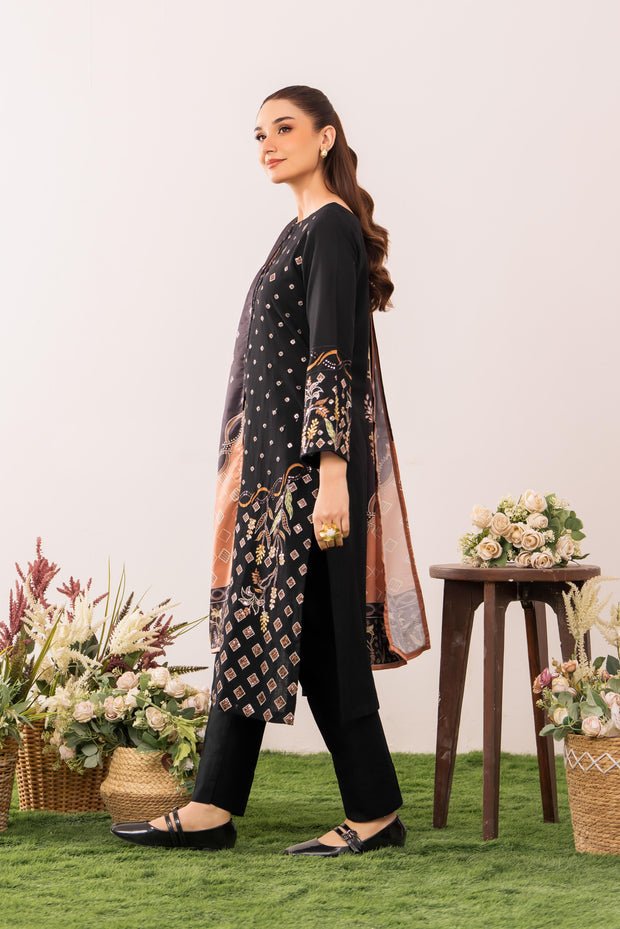 Sophisticated Black Lawn 3-Piece Suit