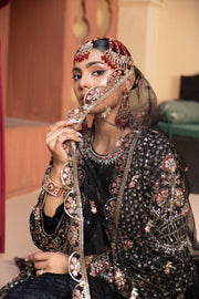 Black Luxury Dress for Events - 3pcs Suit