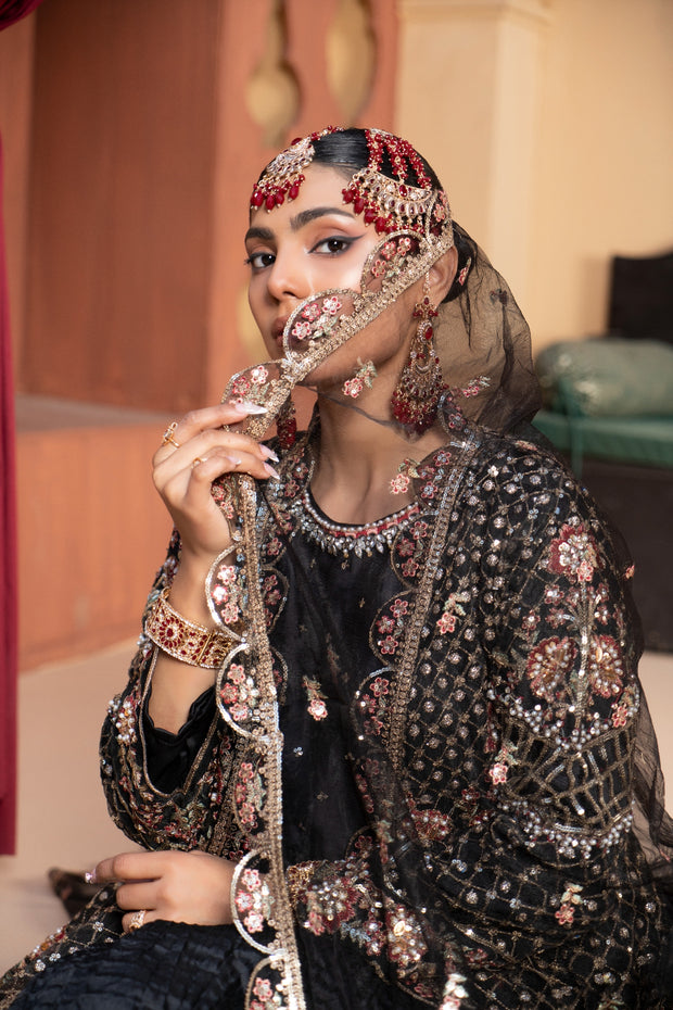 Black Luxury Dress for Events - 3pcs Suit